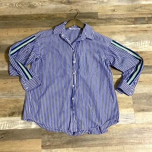 Zara stripped button down shirt Sz S